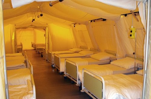 White Colored Medical Tent Size: Various Sizes Are Available