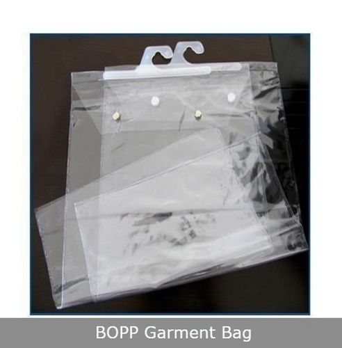 Colourless Bopp Garment Packaging Bag