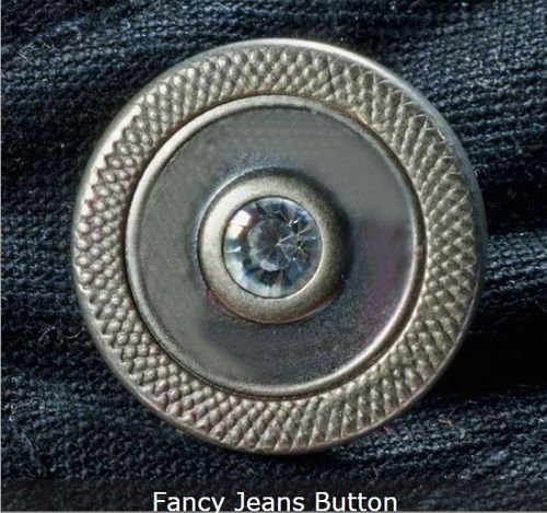 Fancy Round Jeans Button