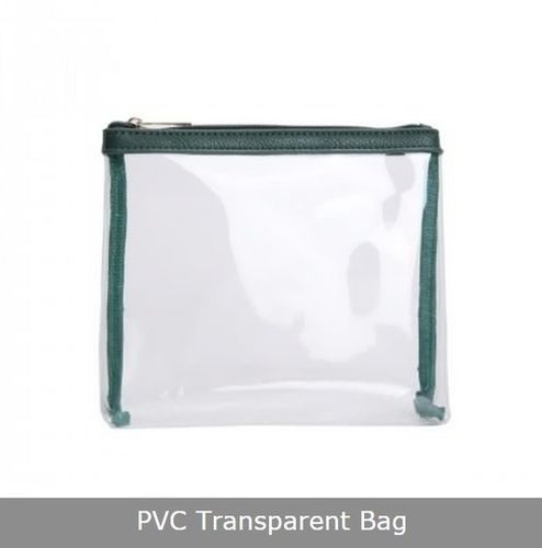 Colourless Pvc Transparent Zipper Bag