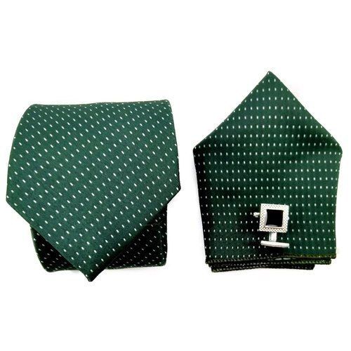 Green Tie Cufflink And Handkerchief Sets