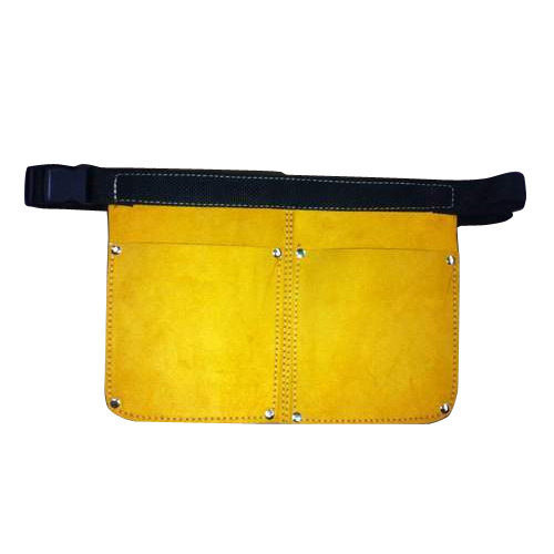 Yellow Split Leather Apron And Nail Bag