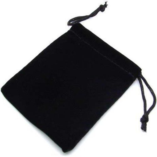 Moisture Proof Black Color Fabric Pouches