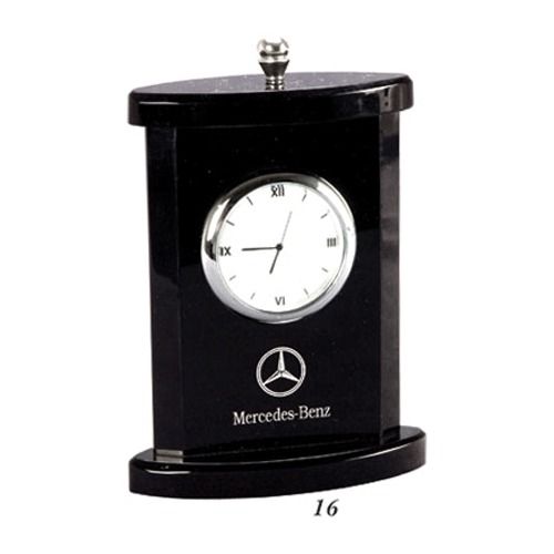 Customized Black Promotional Table Clock