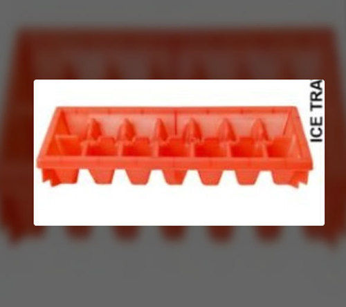 Red Long Life Plastic Ice Tray