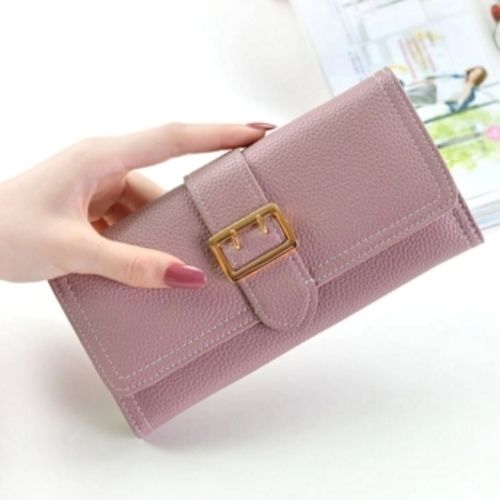 Light Pink Rectangular Shape Clutch Purse