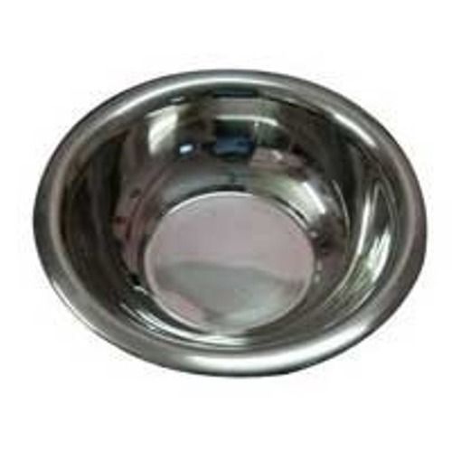 Silver Round Shape Stainless Steel Basin (Bowl)