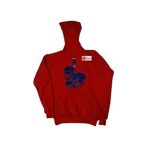 Woolen Mens Casual Red Hoodies