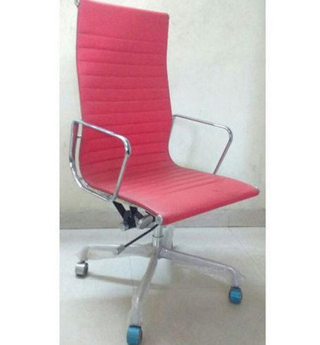 Pink Long Back Office Chair