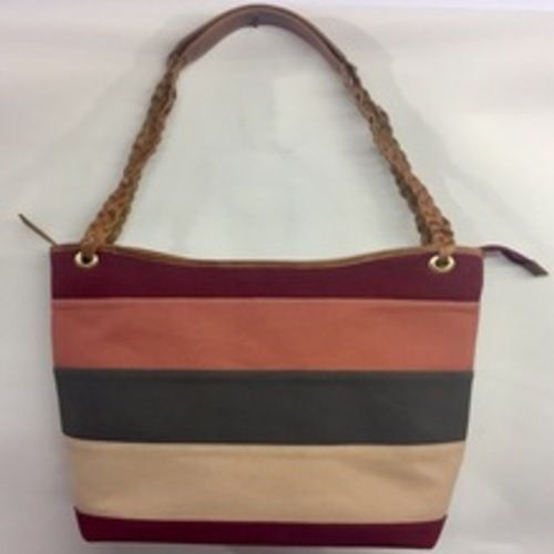 Canvas Beach Leather Bag