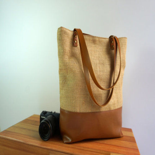 Various Canvas Tote Bag With Zipper Closure