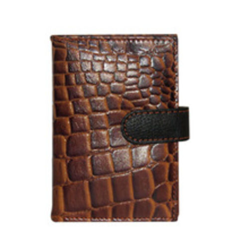 Any Croco Printed Leather Card Holder