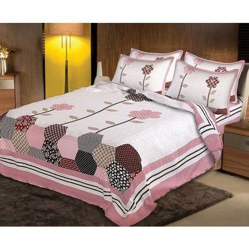 Multicoor Printed Hotel Double Bed Sheet