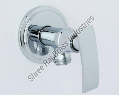 Solid 604 Brass Angle Cock With Wall Flange Size: As Per Order Or Availability