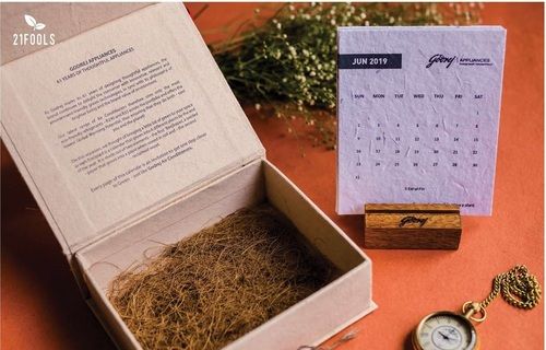 Eco-Friendly 5X6 Inches Plantable Seed Paper Calendar