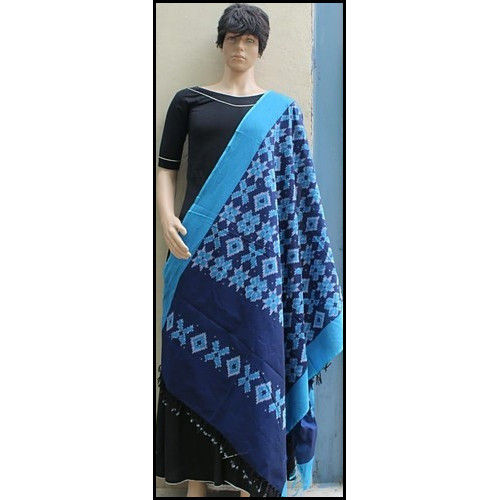 Any Double Sided Cotton Ikat Mercirized Dupatta