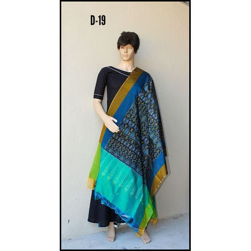 Any Female Ikat Cotton Dupatta