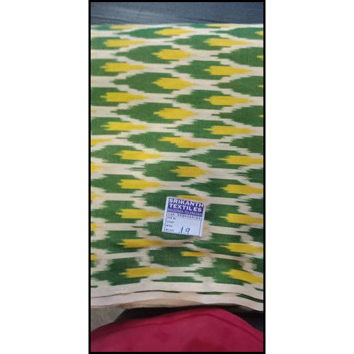 Multi Color Handwoven Ikat Cotton Fabric