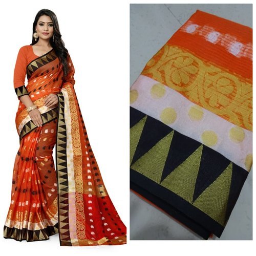 Nylon And Silk Mix Floral Traditional Saree - Color: Multi Color Available