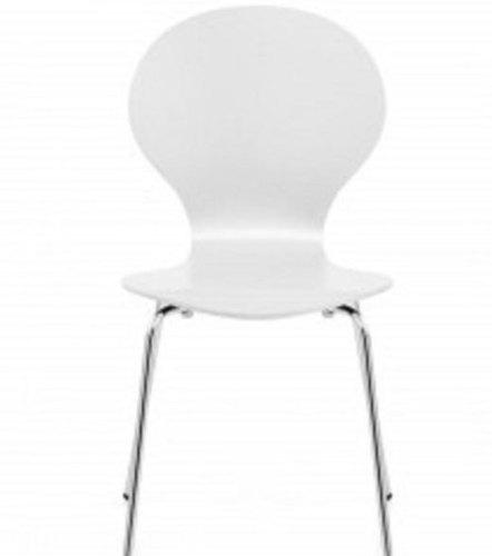 White Plastic Modern Apple Chairs