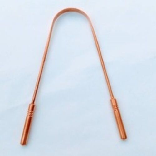 Tongue Scraper Cleaner With Copper Hanlde