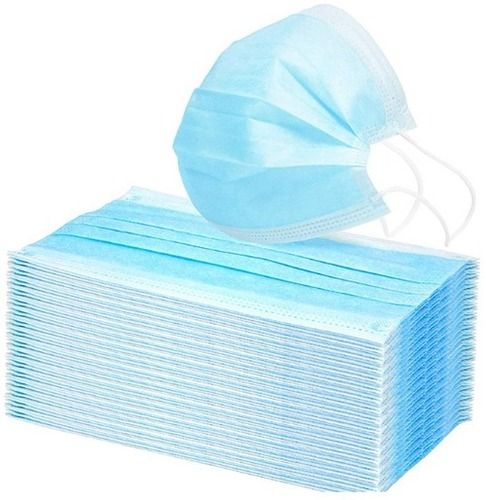 Square Blue Color 3 Ply Medical Mask