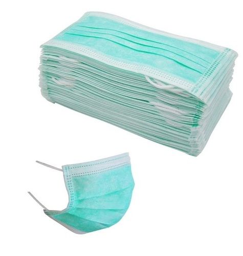 Rectangle Non Woven Medical Surgical Face Mask