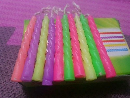 Colorful Birthday Cake Candles