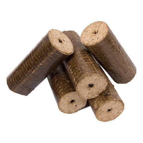 Excellent Burning Efficiency Groundnut Shell Briquettes
