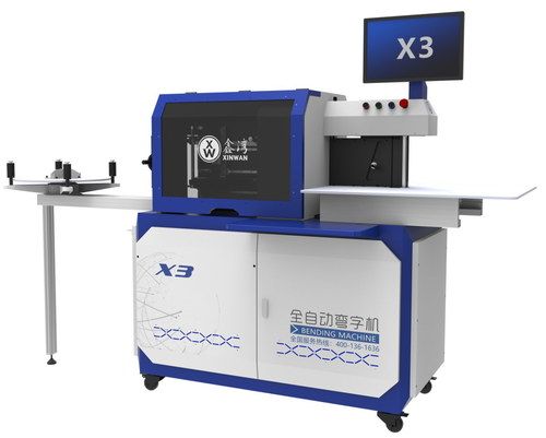 Blue+White Xinwan Box Letter Led Letter Bending Machine