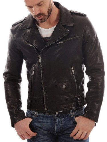 Black Mens Original Leather Jacket