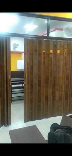 Wooden Pvc Folding Doors With Tough Pvc Frames