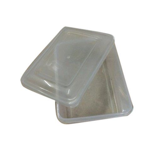 Transparent White Plastic Storage Box