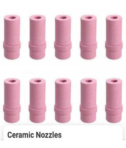 Ceramic Nozzle - Round Shape, Pink Color, 3.6 g/cm3 Density | New Machine Made for Industrial Applications, 550Â°C Resistance