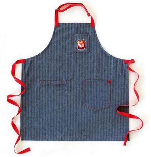 High Quality Cotton Blue Kitchen Apron