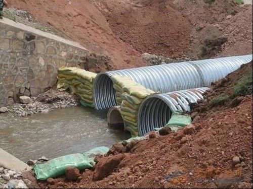 Steel Horse Shoe Shaped Metal Culvert Pipe