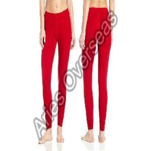 Ladies Wear Plain Red Leggings
