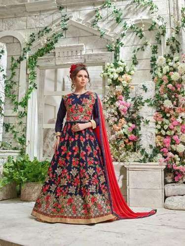 Multi Color Readymade Designer Georgette Suit