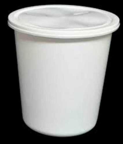 Round White Color Plastic Food Container