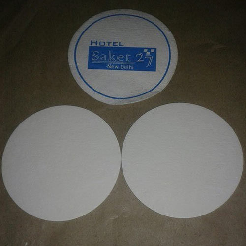 White Disposable Glass Coaster