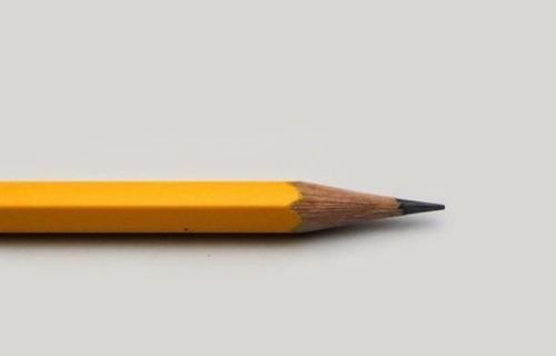 Wood+Graphite Yellow Wooden Graphite Writing Pencil