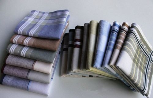 Mens Soft Checked Handkerchief