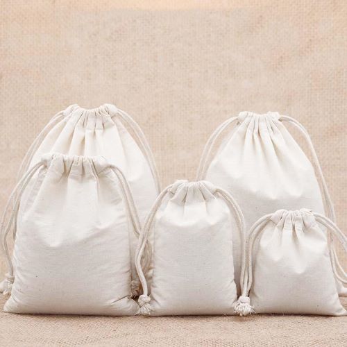 Pure Cotton Drawstring Bags Capacity: 1 Kg/Hr