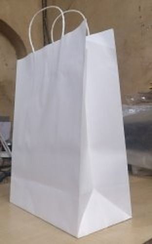 White Paper Carry Bag With Twisted Handle