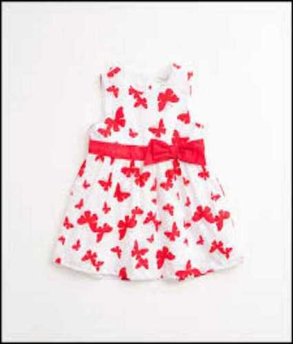 Sleeveless Printed Baby Frocks