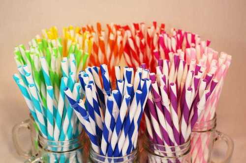 Multicolour 100% Biodegradable Paper Straw