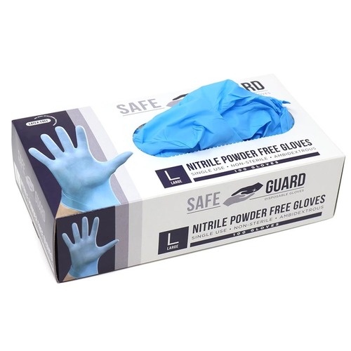 Blue Disposable Medical Latex Gloves