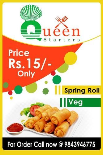 Frozen Veg Spring Roll Packaging: Bulk