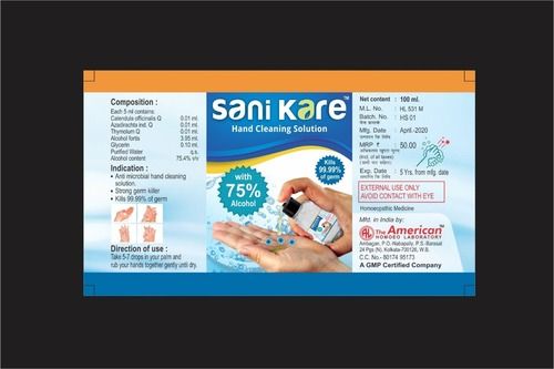 Sani Kare Hand Sanitizer Age Group: Children