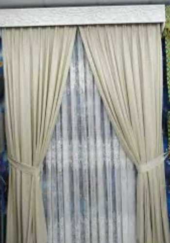 White Stylish Arched Window Curtain